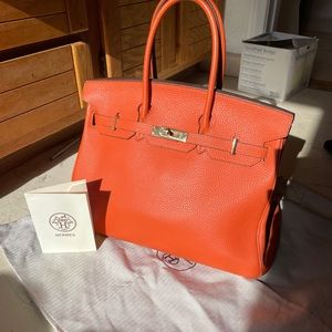 Hermes birkin bag orange 35